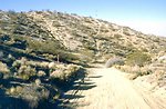 Hillside erosion caused by still active trespass routes