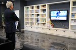 Secretary Kerry Watches Olympic Speedskating During Break in Chinese Leadership Meetings