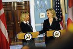 Secretary Clinton Holds Bilateral With Danish Foreign Minister Espersen