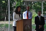 Treasurer Rios at a groundbreaking on new Vida Senior Residence funded in part by the Recovery Act, 7/27/2010