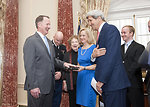 Secretary Kerry Shares a Laugh With Assistant Secretary Smith