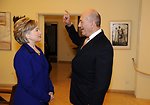Secretary Clinton Visits Israeli Prime Minister Residence