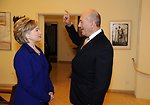 Secretary Clinton Visits Israeli Prime Minister Residence