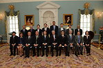 Deputy Secretary Burns and Chinese State Councilor Yang Pose for a Photo With Representatives of the U.S.-China EcoPartnerships