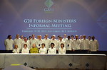 Secretary Clinton Poses for a Family Photo With G-20 Foreign Ministers