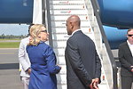 Secretary Clinton Speaks With Ambassador Lenhardt