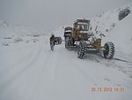 Snow removal work on the Gardez Khost road