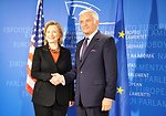 Secretary Clinton Meets With European Parliament President Buzek