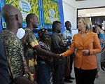 Secretary Clinton Meets With Patients and Health Workers