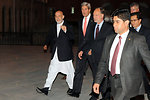 Secretary Kerry and Afghan President Karzai Head to a Working Dinner