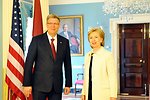 Secretary Clinton Meets With Latvian President