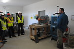 Young engineers visit Folsom Dam Spillway construction site