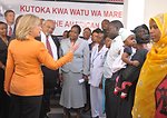 Secretary Clinton and Ambassador Goosby Meet With Patients and Health Workers