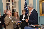 Secretary Kerry Hosts a Swearing-In Ceremony for Ambassador McCulley