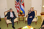 UNGA 2009: Secretary Clinton Meets With Costa Rican President