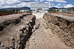 Los Alamos excavated trench