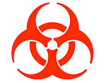 Biological hazard logo.