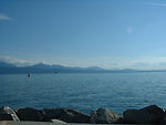 View of Lake Geneva from Lausanne, Switzerland