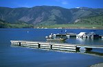Boater at the marina at Log Gulch Campground