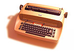 An IBM Selectric typewriter, model 713 (Selectric I with 11' writing line), circa 1970.