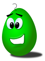 green comic egg