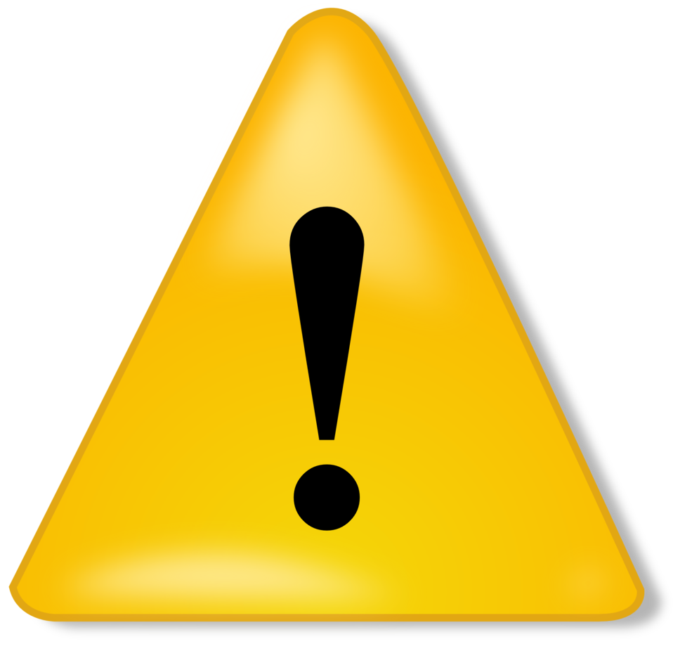 Public Domain Clip Art Image Illustration of a caution symbol ID