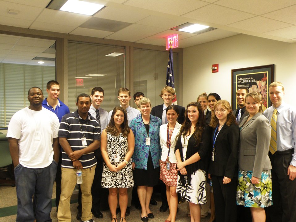 Assistant Secretary Gottemoeller Poses for a Photo With Summer Interns