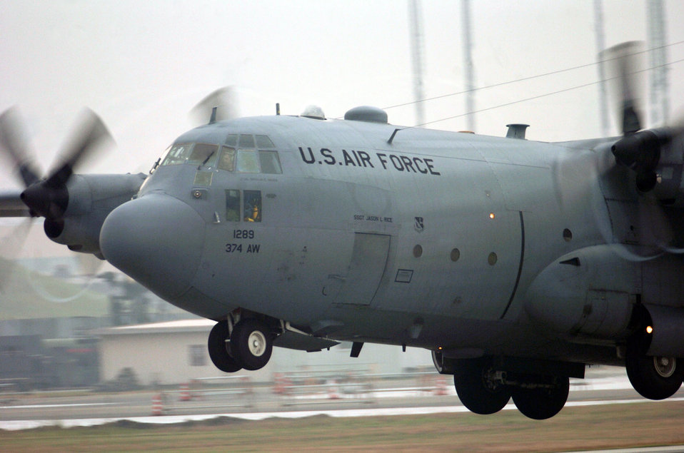 Airmen brandishing a 'Keen Sword'