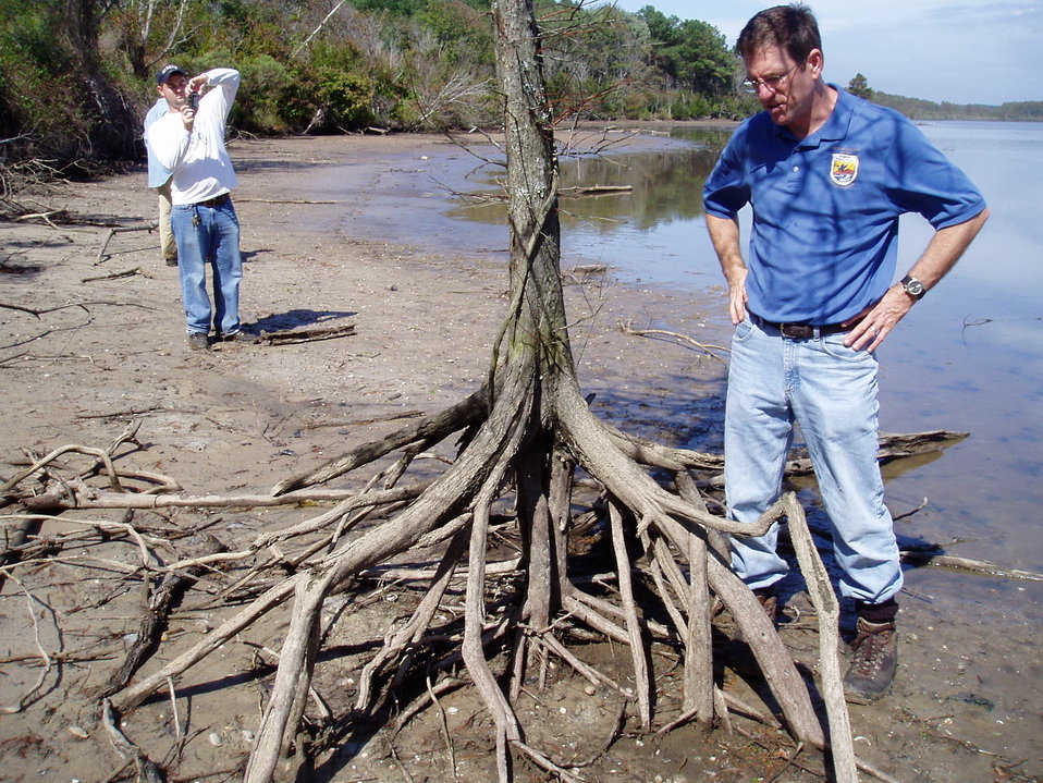 Erosion at Lake Tecumseh
