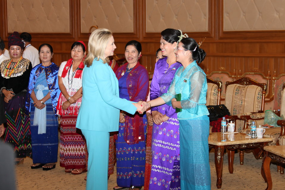 Public Domain Picture Secretary Clinton Meets With Members Of The 