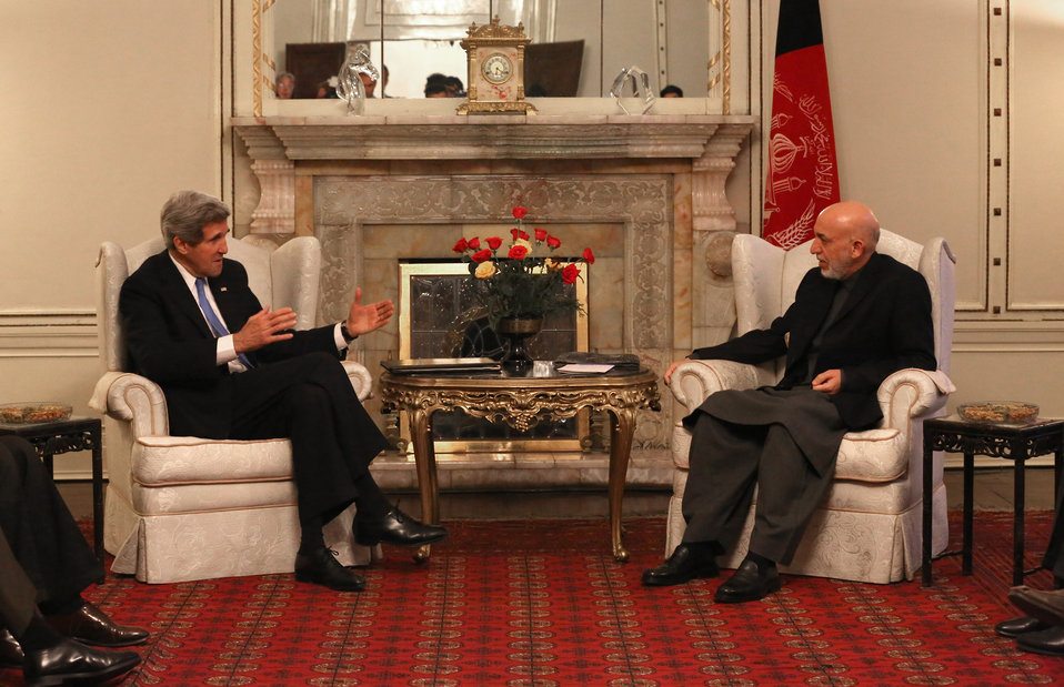 Secretary Kerry Meets With Afghan President Karzai