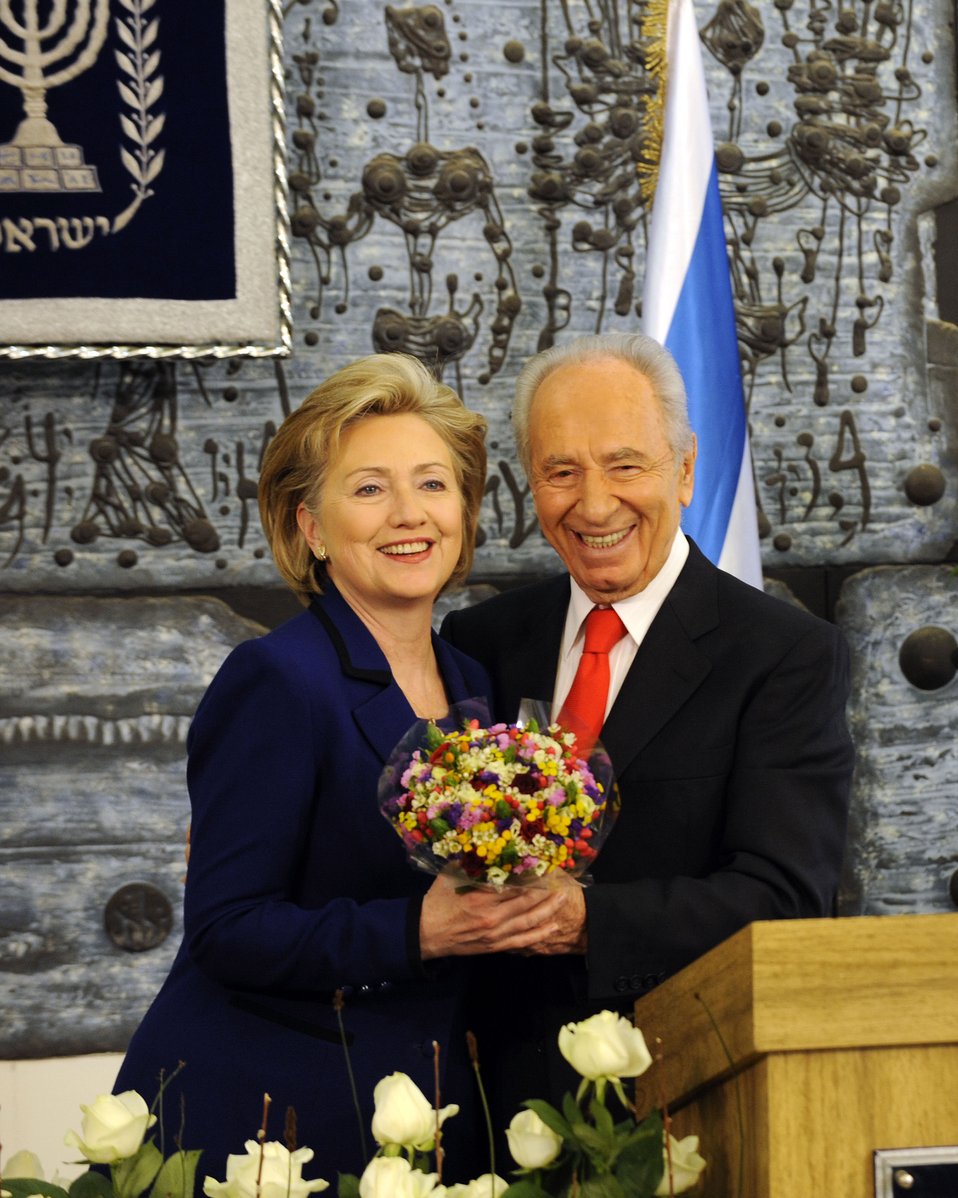 Secretary Clinton With President of Israel