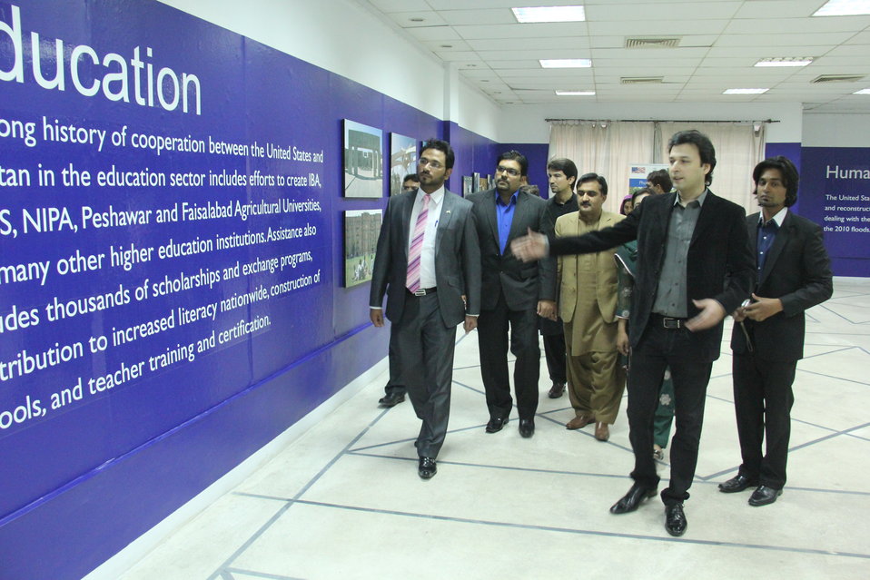 Multan, February 22, 2013 - USAID Senior Program Specialist Habib-ur-Rehman inaugurated a photo exhibition in Multan today to celebrate more than five decades of cooperation between the United States and Pakistan.