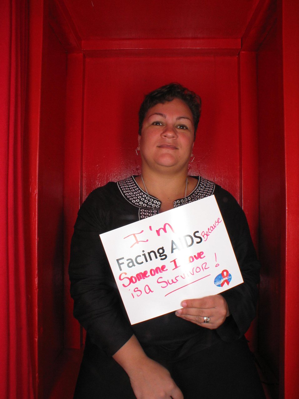 I'm Facing AIDS because someone I love is a survivor