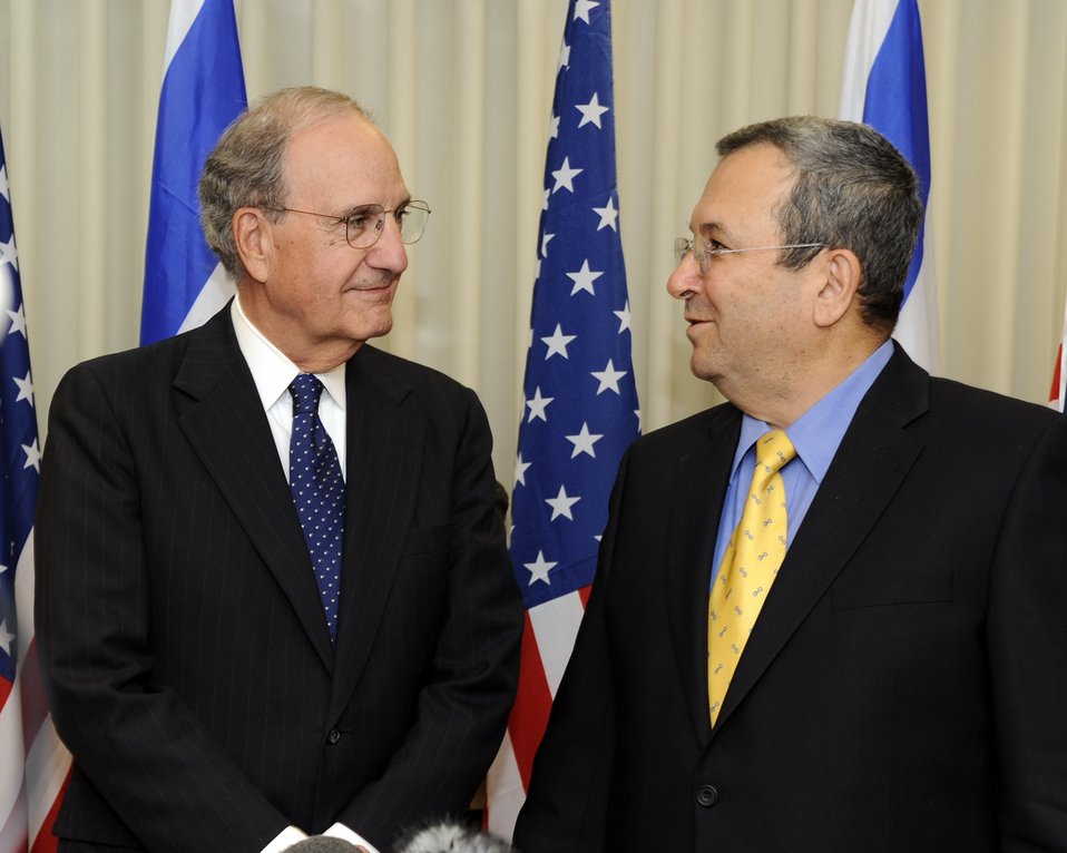 U.S. Special Envoy George Mitchell Meets With Israeli Defense Minister