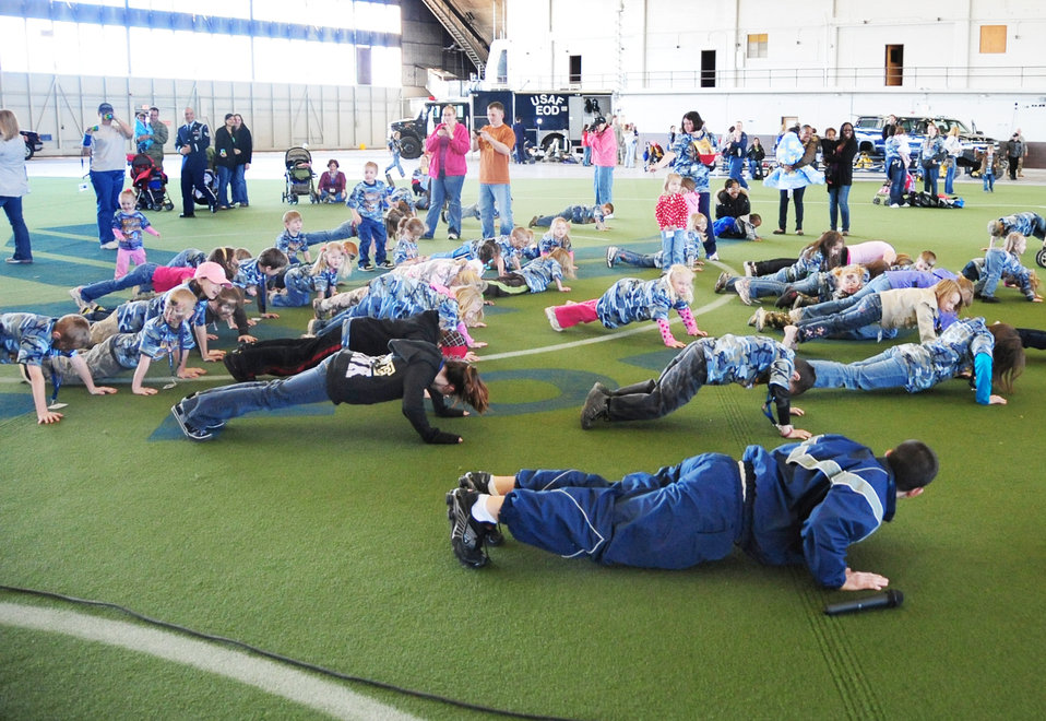 Ellsworth Airmen give children taste of deployment process