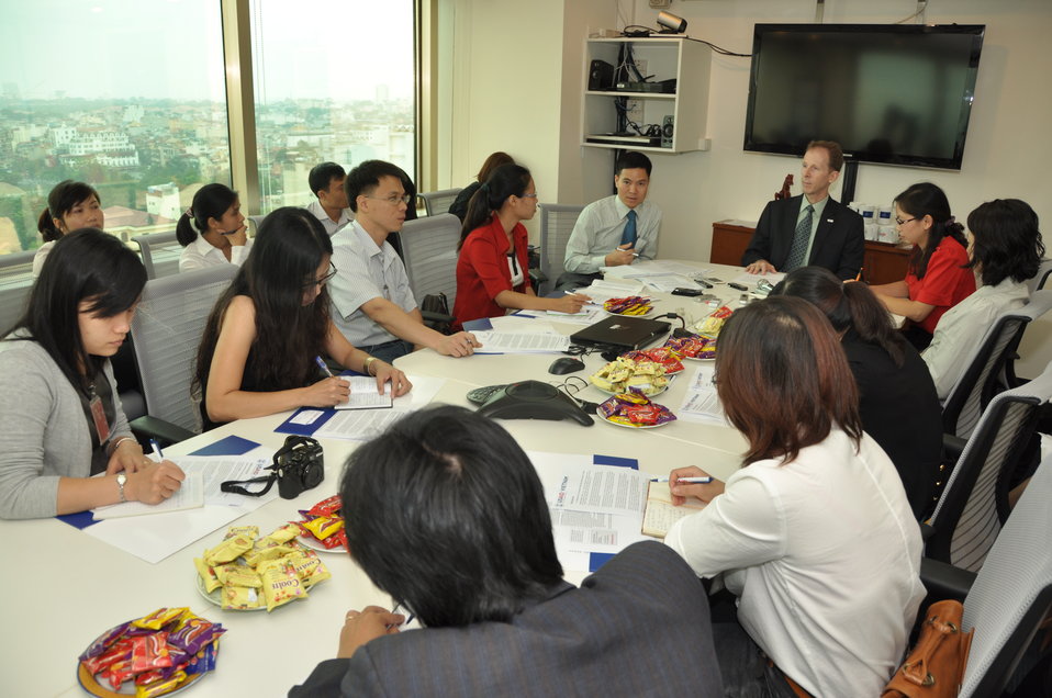 USAID Mission Director Joakim Parker announces climate change awards