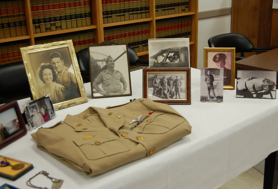 Widow receives husband's World War II medal