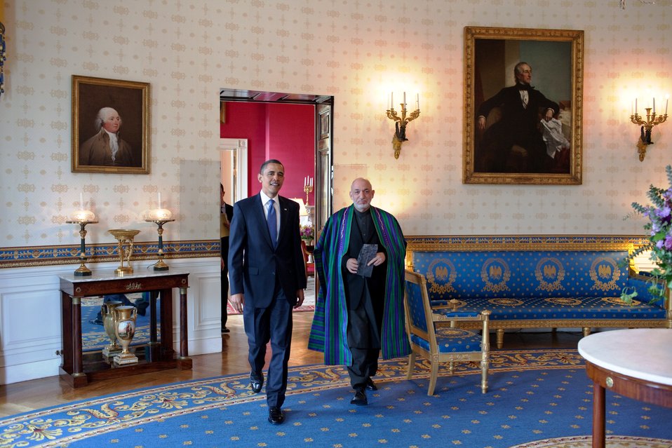 President Obama Welcomes Afghan President Karzai to the White House