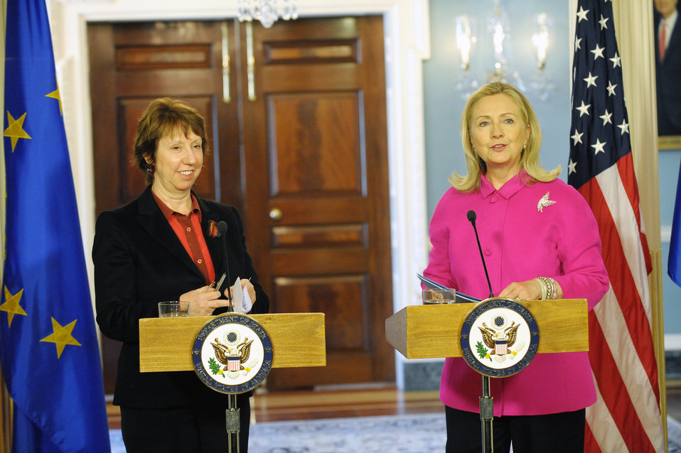 Secretary Clinton and EU High Representative Ashton Hold a Joint Press Conference