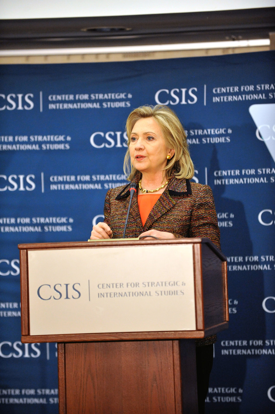 Secretary Clinton Delivers Remarks