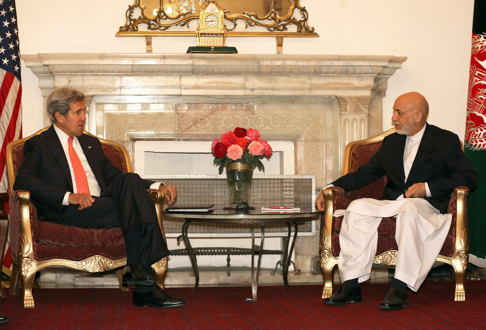 Secretary Kerry Meets With Afghan President Karzai