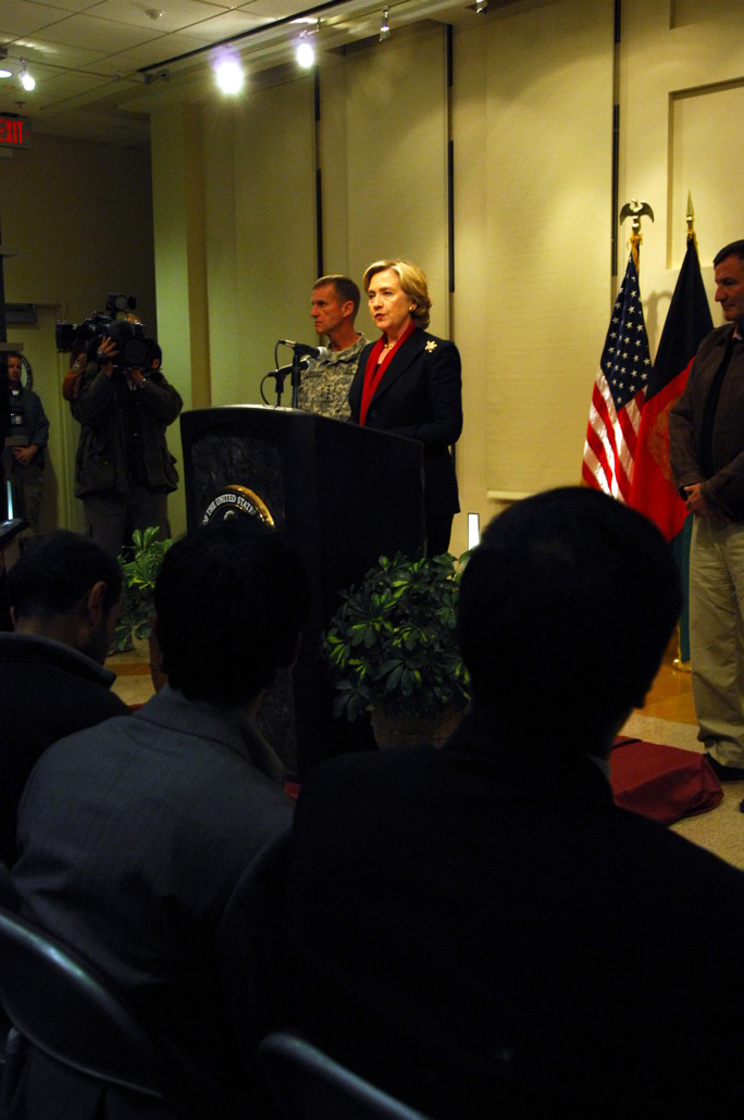 Secretary Clinton Travels to Afghanistan
