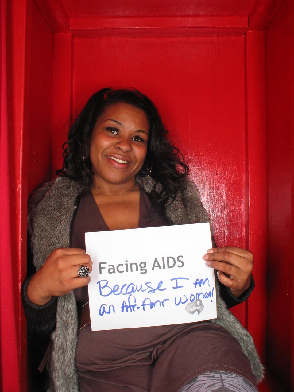 Facing AIDS becaise I am an African American woman!