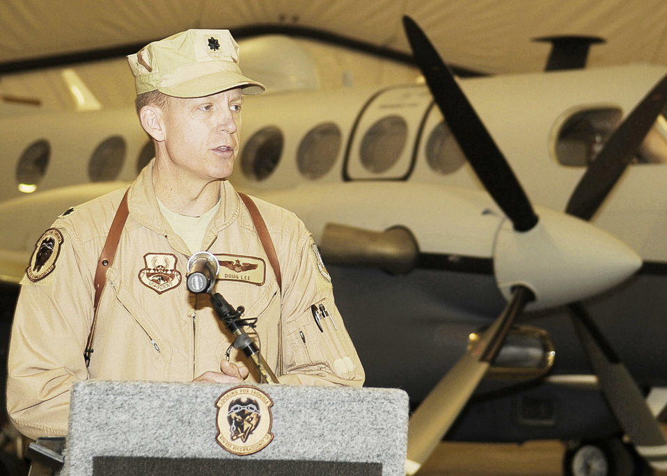 MC-12 arrival into the 455th Air Expeditionary Wing