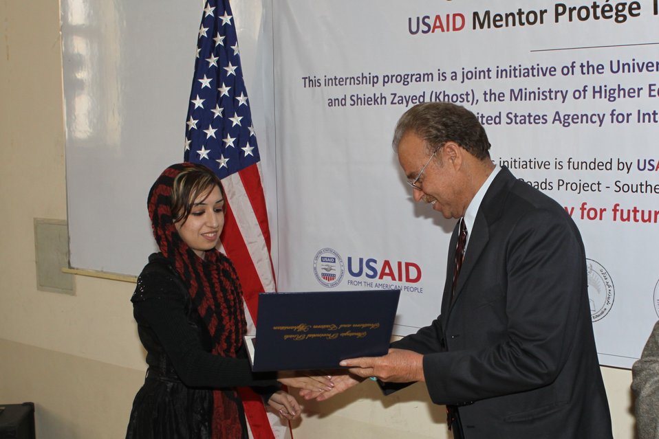 Female University Students Complete Internship