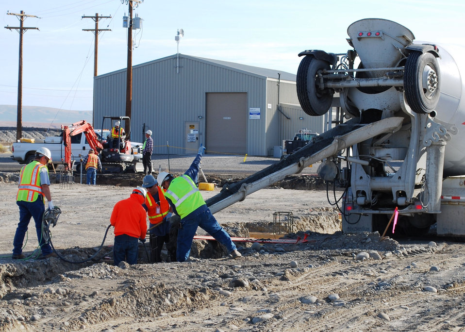 DX Groundwater Treatment Facility concrete pour