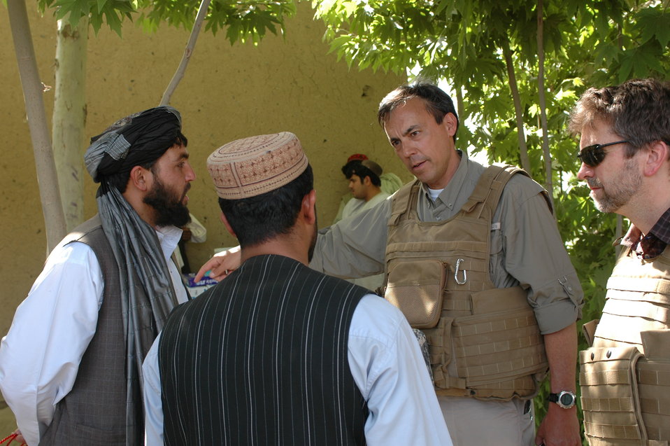 Dr Shah Visits Argandab April 10, 2010
