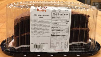 RECALLED – Cake