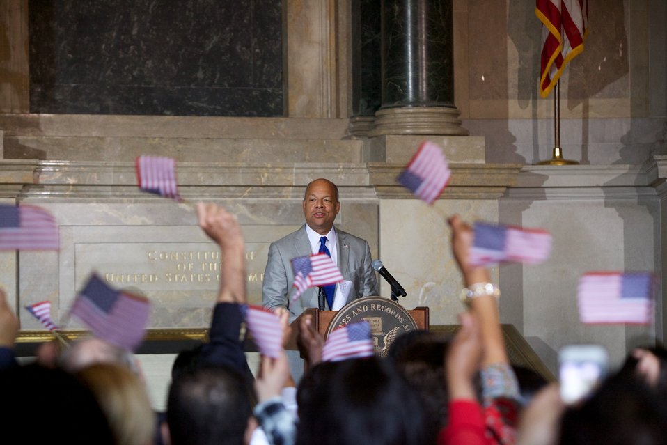 Naturalization Ceremony with Michelle Obama